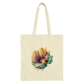 Watercolor Flower Tote Bag, Floral Market Bag, Trendy Everyday Bag, Unique Gift Idea, Nature Lover Bag, Stylish Tote Bag - Tawshia